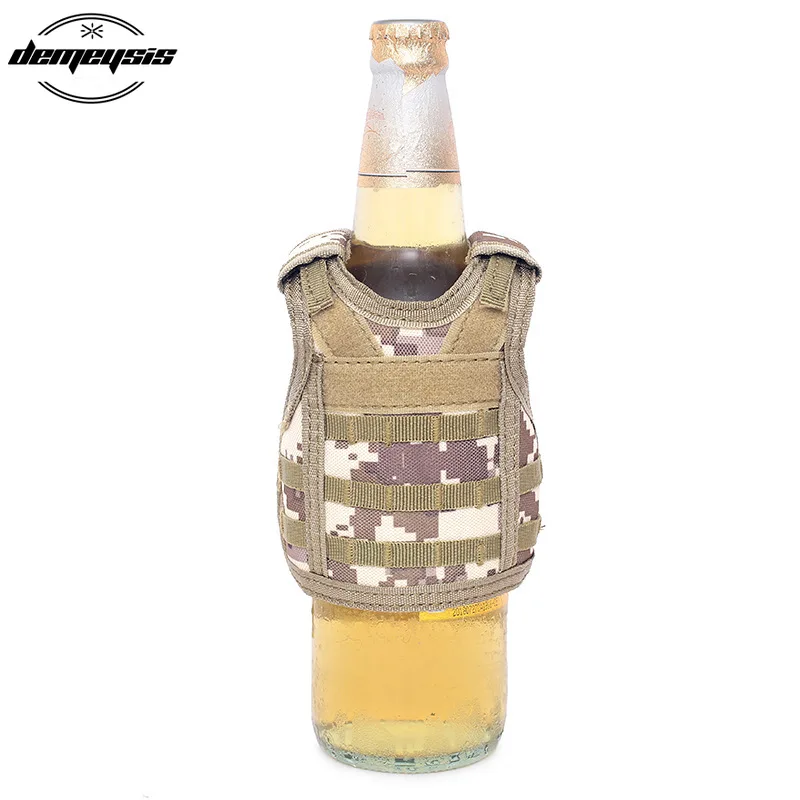 7 цветов тактический мини Жилет Molle набор пивных бутылок военный охотничий жилет