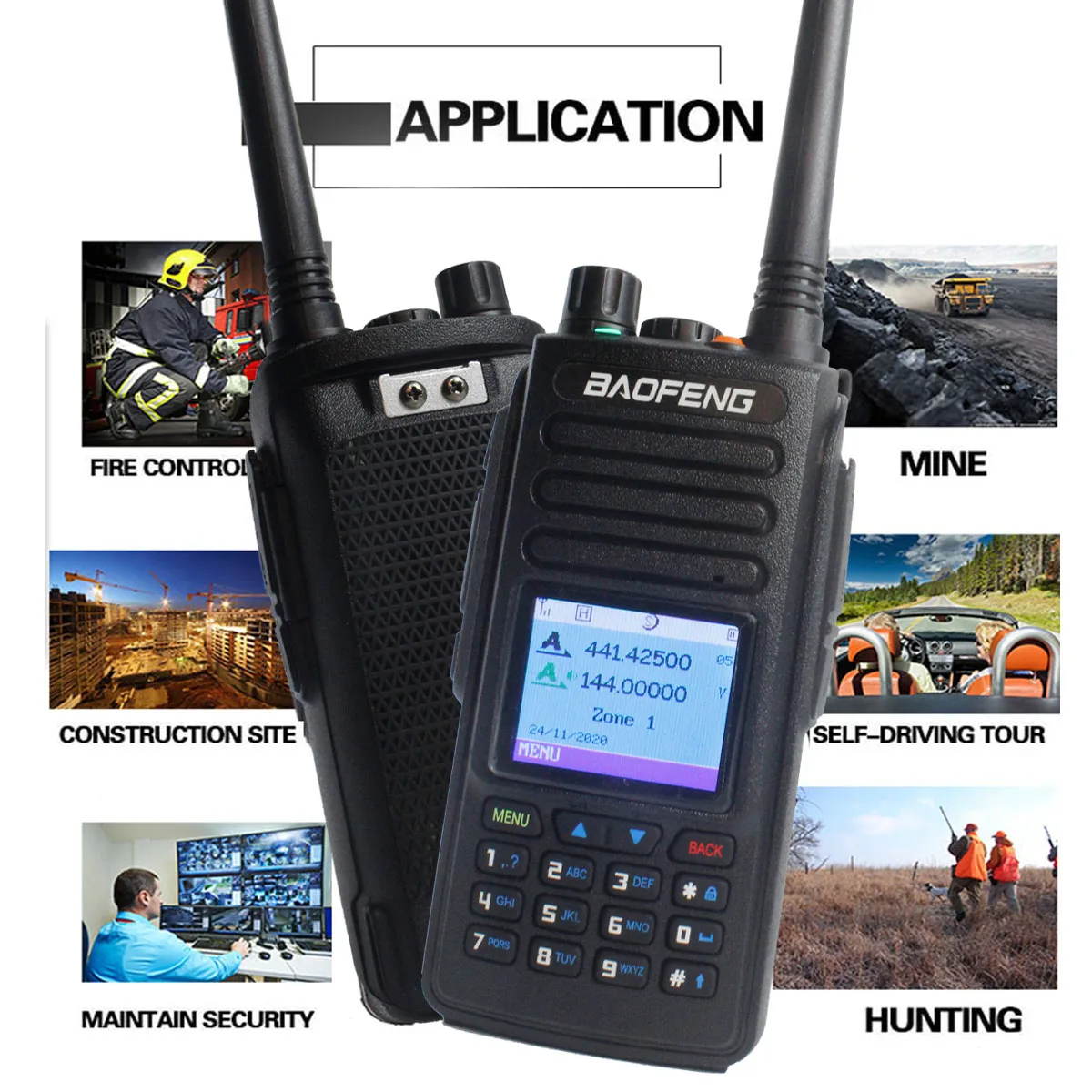 Фото Рация Baofeng DM1701 // DM-1702 с GPS двухвременный слот DMR цифровой/аналоговый репитер Рация Baofeng DM1701 // DM-1702 с GPS двухвременный слот DMR цифровой/аналоговый репитер
