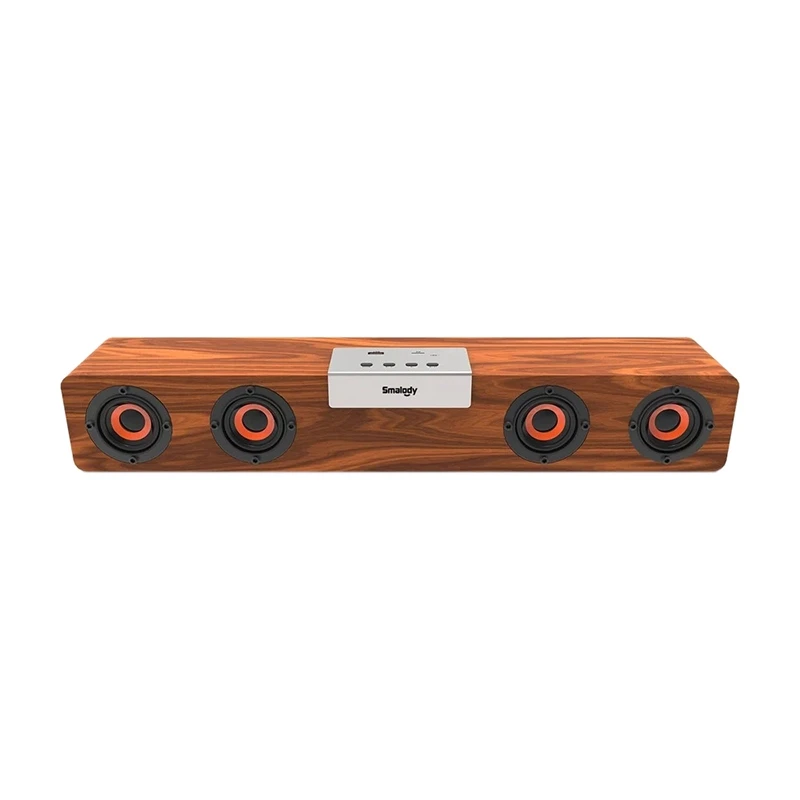 Smalody Sl 90H деревянный Bt 5 0 динамик Soundbar Вт x 4 громкий с поддержкой Tf карты расширения