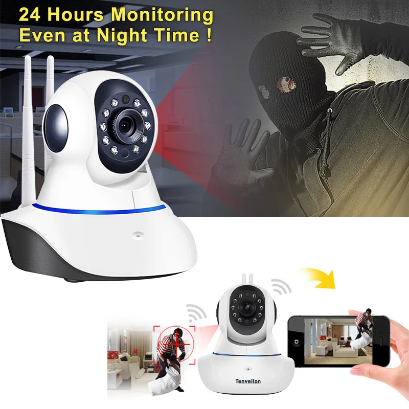 WIFI IP камера интеллектуальная автоматическая слежения безопасности беспроводная