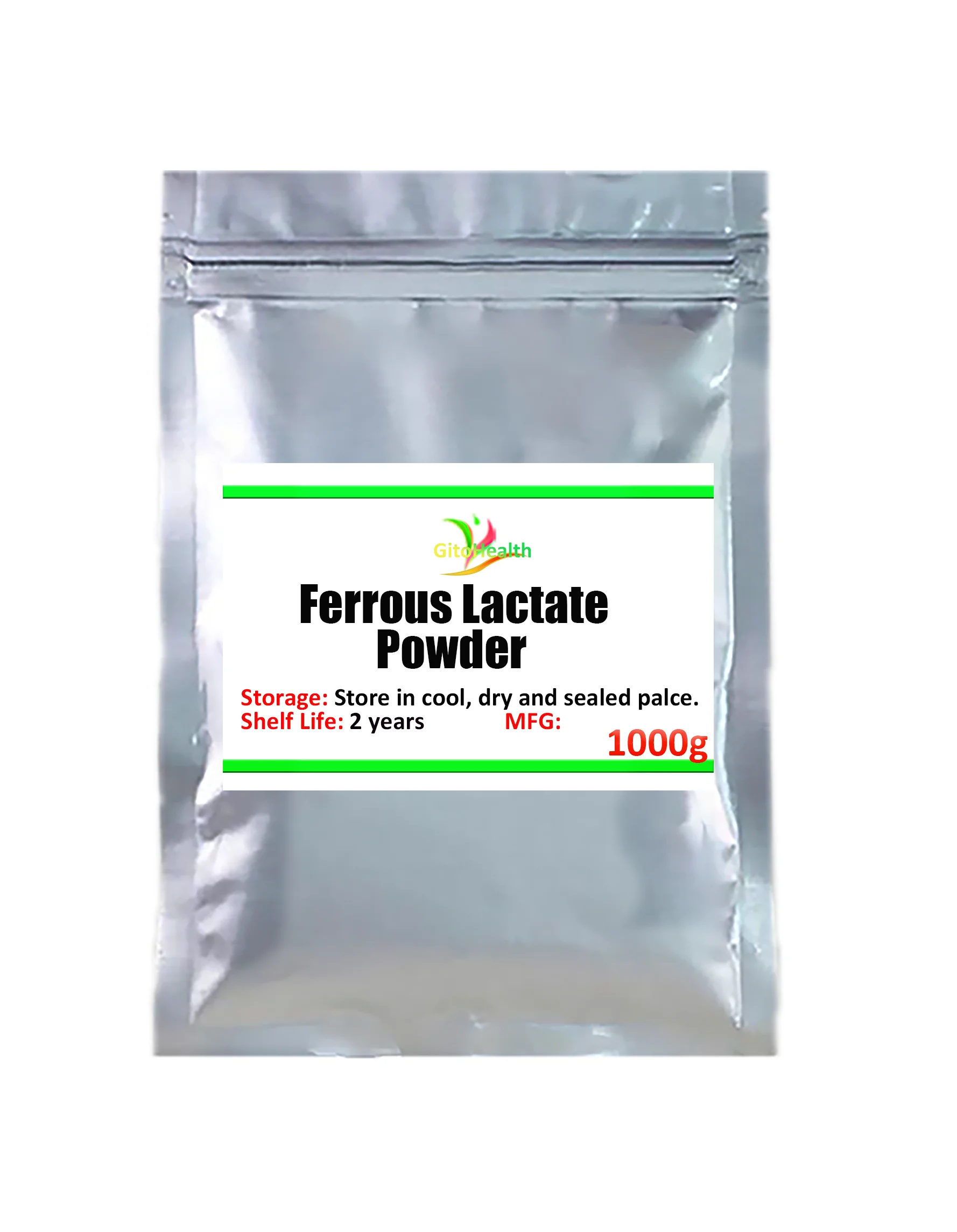 

100g-1000g. Food grade ferrous lactate powder. Iron supplement. Blood supplement. Free delivery