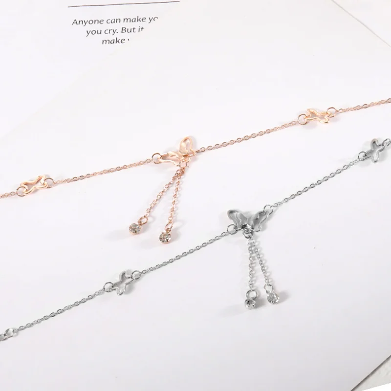 Бабочка кулон ножные браслеты на ногу летняя Йога пляжная нога браслет ручной