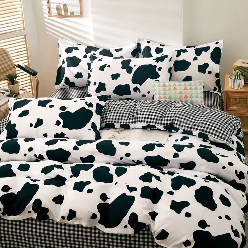 

1314 aloe cotton bedding skin sanding set wholesale cotton-like student dormitory bed sheets