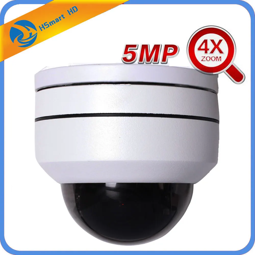 CCTV безопасности AHD 5MP Мини скоростная купольная PTZ камера 4x зум 2,8-12 мм 4 светодиодный ИК 30 м AHD TVI CVI HD камера s