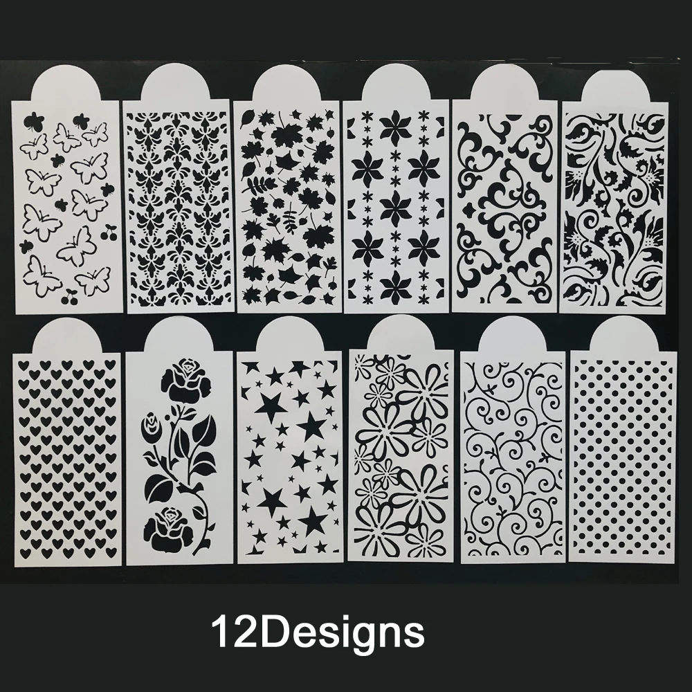 12 листов Slimline трафареты для домашних животных раскраска скрапбукинга тиснильный