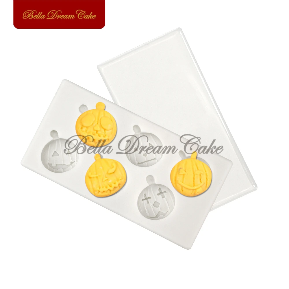 

Силиконовая форма в виде тыквы призрака на Хэллоуин, глиняная форма для рукоделия, инструменты для украшения тортов, Аксессуары для выпечки