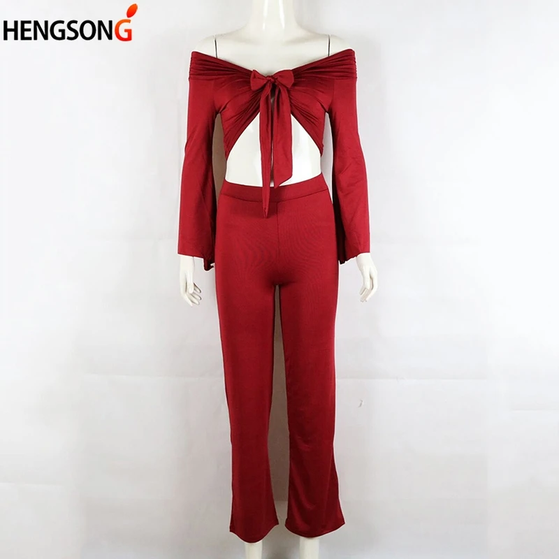 Jujube red HENGSONG осенний Женский Теплый Бархатный комплект из 2 предметов спортивный костюм велюровый Гладкий мягкий домашний костюм женский фитнес-комплект - Цвет: Jujube red