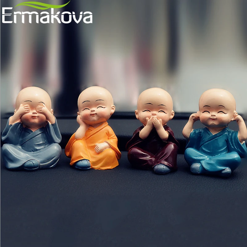 ERMAKOVA китайская фигурка монаха Gongfu полимерная кунг фу шаолинь искусственная