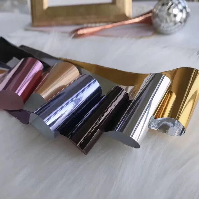 Наклейки для ногтей 6 шт./компл. розовое золото звездное небо однотонные наклейки