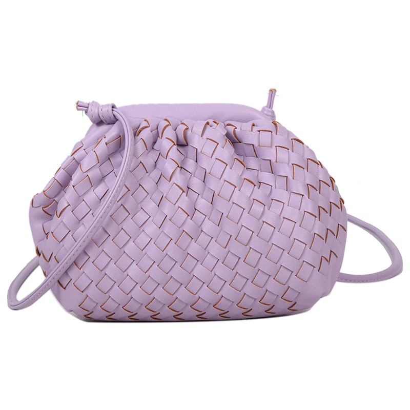 

Purses and Handbags Shoulder Messenger Bags for Women 2020 New Weaving Cloud Bag Fold Bag Soft Leather Oblique Dumplings Package