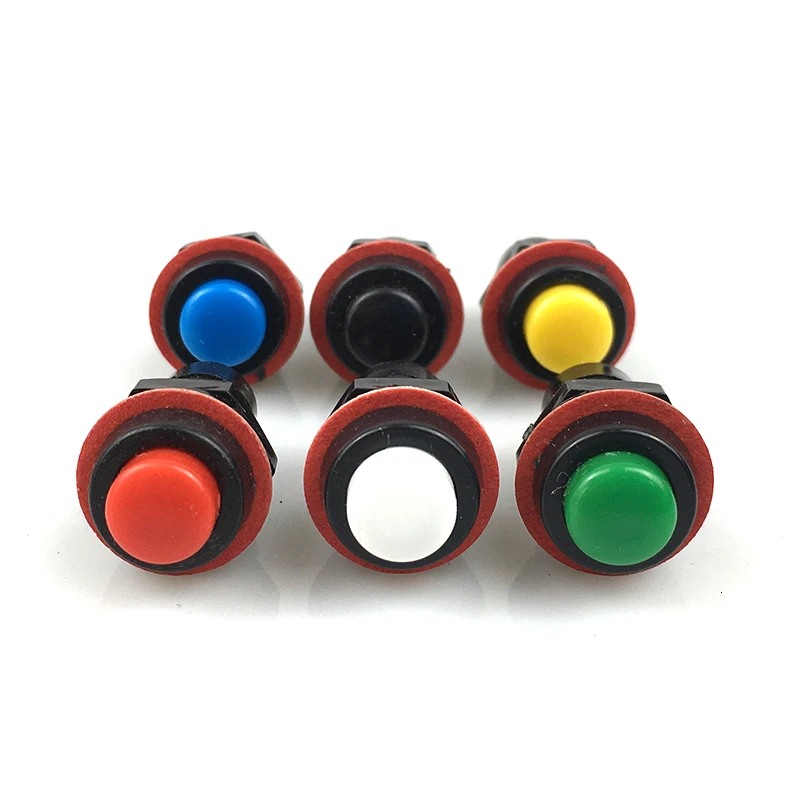 6 шт. 10 мм Кнопка автоматического переключения сброса кнопочный переключатель