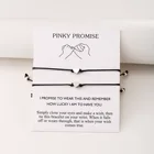 Новый простой браслет для женщин креативный ретро-браслет в форме сердца Вощеная Веревка Плетеный браслет с джемом Модные женские ювелирные изделия аксессуары