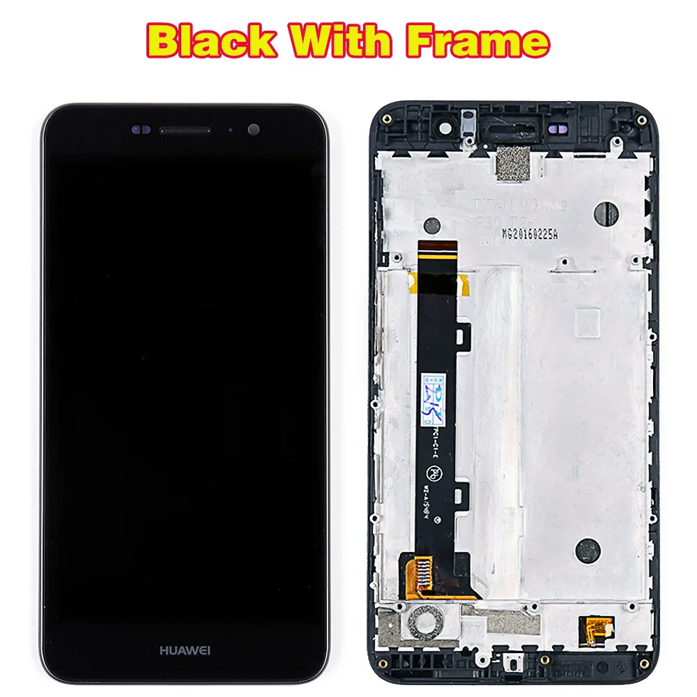 Black With Frame Huawei 5,0 дюймов ЖК-дисплей для huawei honor 4c pro TIT-L01 сенсорный экран дигитайзер Сенсорное стекло в сборе с рамкой бесплатные инструменты - Цвет: Black With Frame