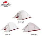 Палатка Naturehike 20D, 210 т, с силиконовым покрытием, водонепроницаемая, для походов, кемпинга, 1, 2, 3 человек