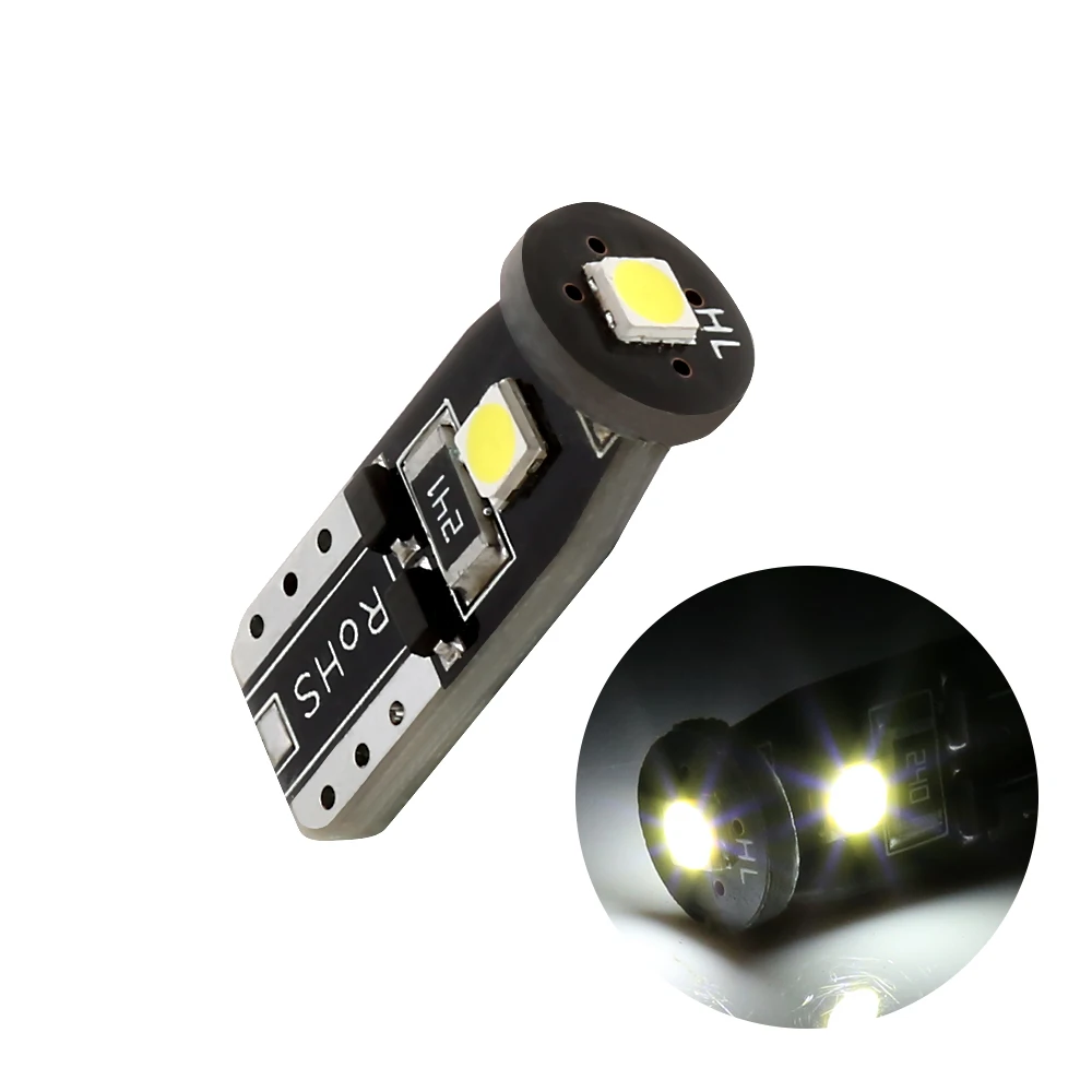 1 шт. супер яркий Canbus Светильник лампы T10 3030 3 SMD W5W W10W Белый Автомобильный