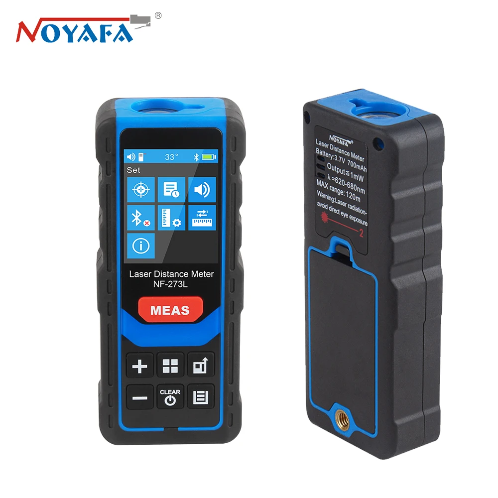 

Noyafa NF-273L Laser Distance Meter 60M 80M 120M Rangefinder Laser Tape Range Finder Measure Length Area Volume Ruler Test Tool