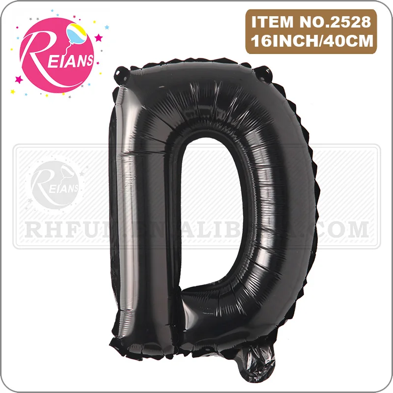 

16 inch black Letter A to Z 0-9 Alphabet Foil Balloons Birthday Party Wedding Decoration event & party supplies birthday balloon