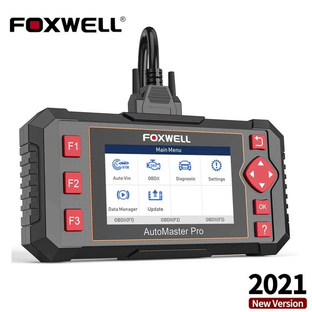 Автомобильный диагностический сканер FOXWELL NT604 Elite OBD2, Коробка передач двигателя, ABS подушка безопасности, система OBD 2, считыватель кодов, Автомобильная диагностика
