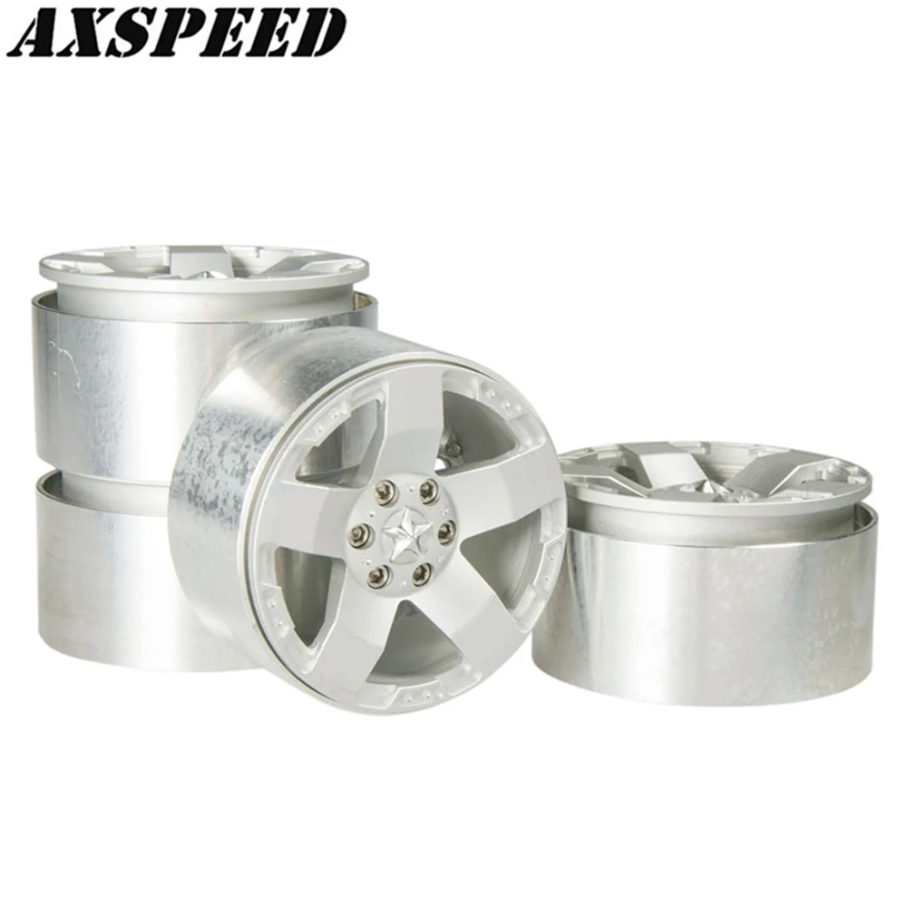AXSPEED 4 шт. 2 дюймовые колесные диски из сплава в виде металлического бисером