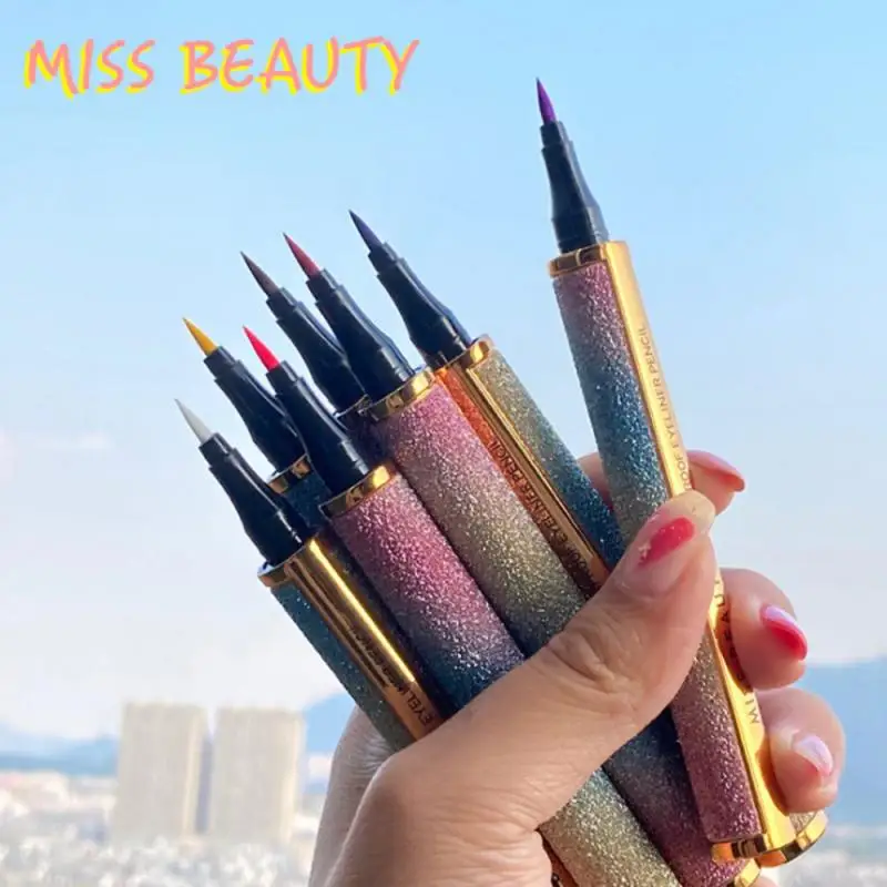 6 Colors Star Colorful Eyeliner Pencil Waterproof Pen Precision Long-lasting Liquid Eye Liner Smooth Make Up Tools Comestics |