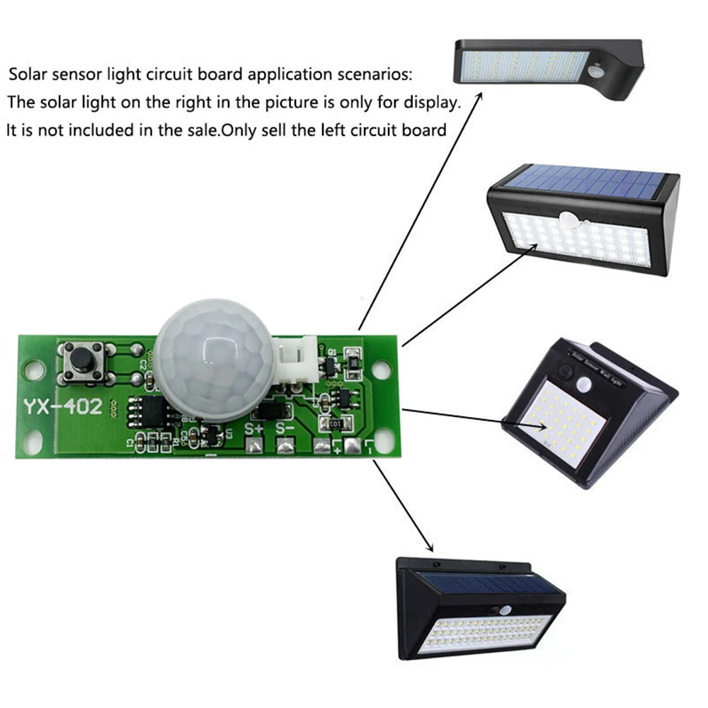 3,7 V DIY Solar Licht Schaltkreis Tafel Steuerung Sensor Modul Lampe Controller 