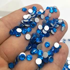 3D Стразы для ногтевого дизайна, все размеры, синие, SS3-SS30