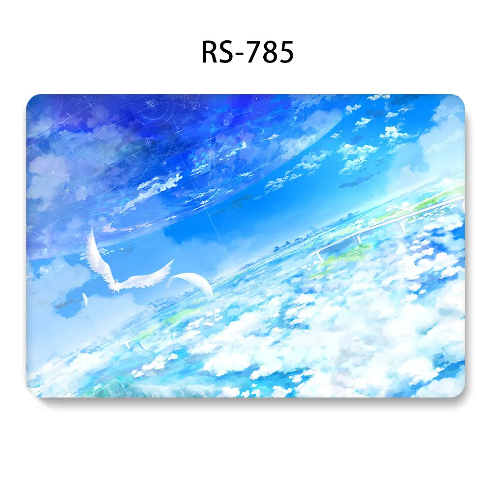 Жесткий ПВХ чехол для ноутбука MacBook retina Air Pro 11 12 13 15 дюймов с сенсорной панелью противоударный Сменный Чехол