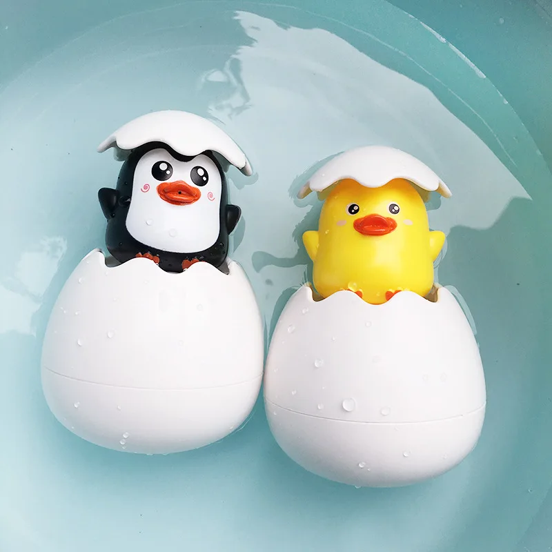 Детская игрушка-распылитель воды яйцо пингвина милый мультяшный утка для