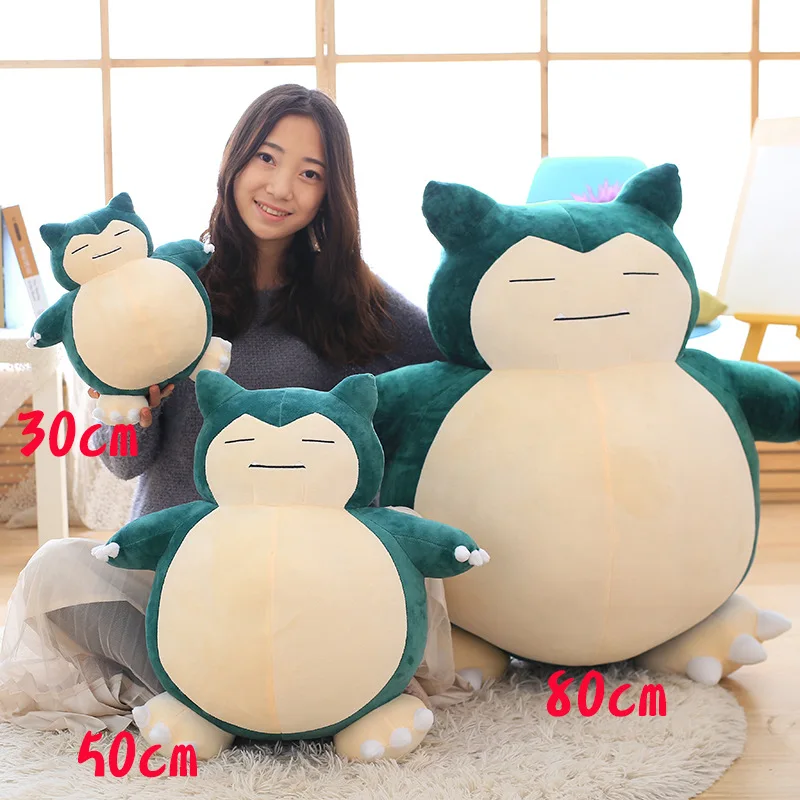 Snorlax plush doll Cute bear Big size stuffed toys soft Pillow Gifts for children kids birthday present new children teddy bear plush toys stuffed kids xsmas gift soft big dolls pillow