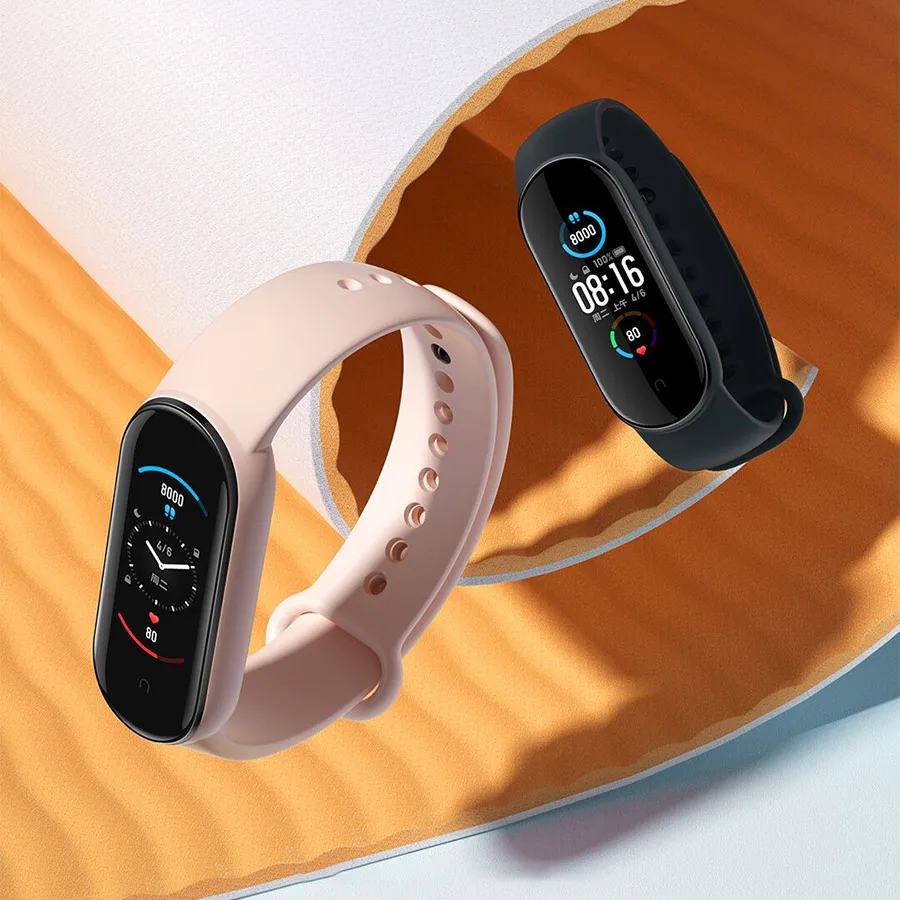 Умный Браслет Xiaomi Mi Band 5 водонепроницаемый фитнес трекер 4 цвета AMOLED экран