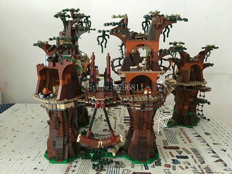 05047 1990 шт деревня эвоков серии план войны строительные блоки кирпичи