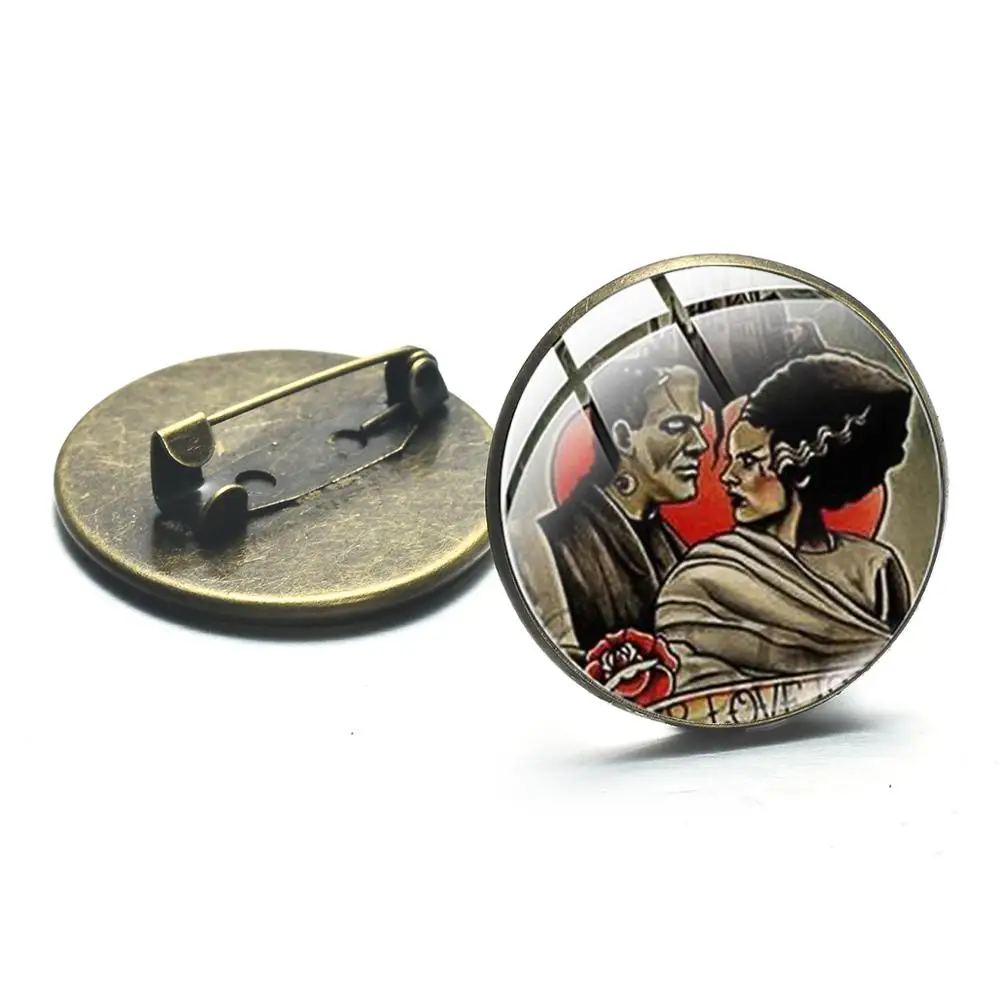 SONGDA Ретро Невеста Франкенштейна брошь античная бронза с живописным узором