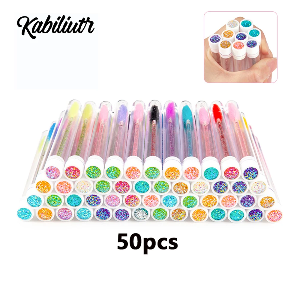 

50 шт., многоразовая щётка для ресниц, для наращивания ресниц