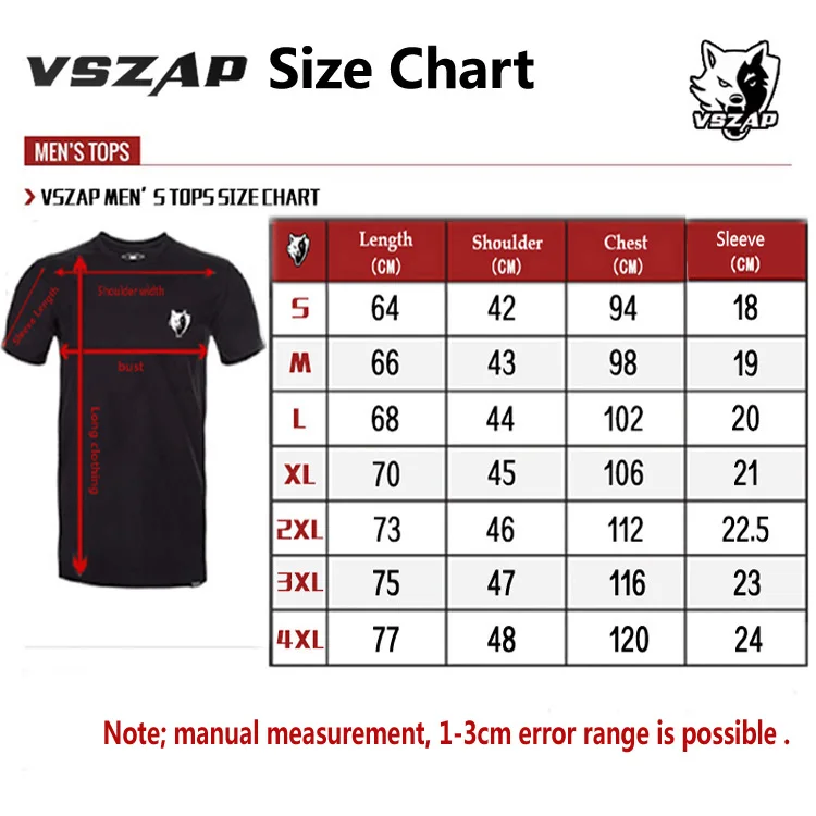

VSZAP Boxing MMA T Shirt Dark Wolf Jerseys Gym Tee Fighting Martial Arts Fitness Training Muay Thai Men