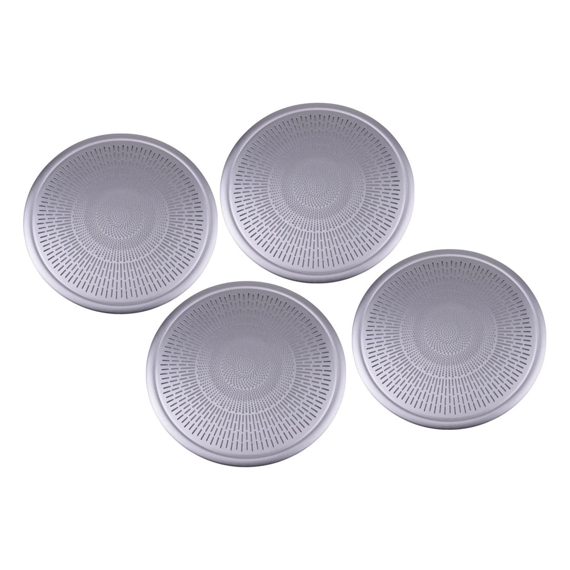 Алюминиевый сплав 4 шт. хромированная дверь динамик твитер звук крышка отделка