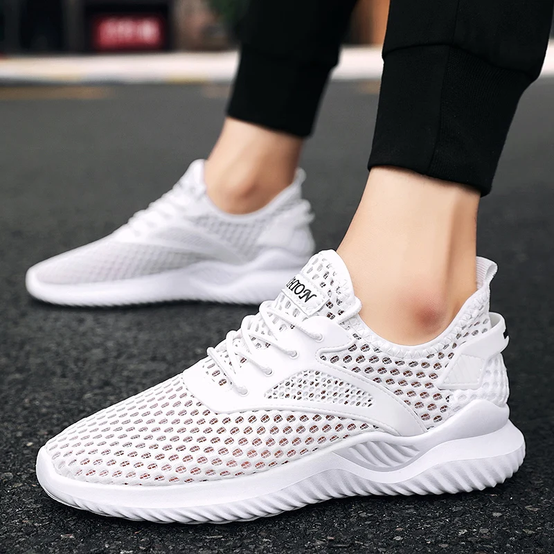 

Men Sneakers Breathable Running Shoes Summer Mesh Outdoor Sport Comfortable Gym Walking Flats Zapatos De Mujer
