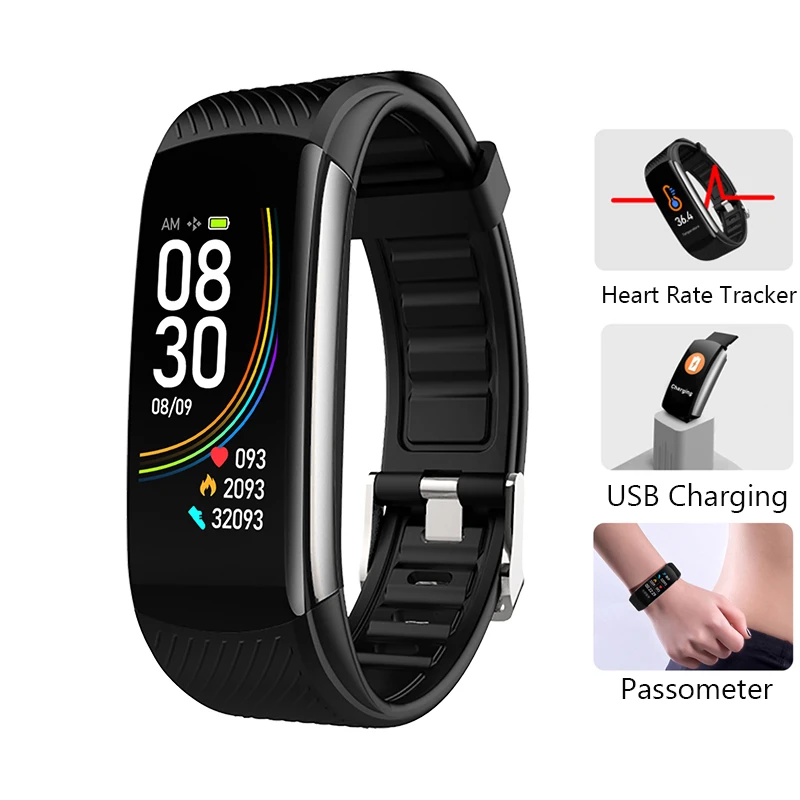 

Водонепроницаемый смарт-браслет IP67, фитнес-браслет с тонометром, пульсометром, шагомером, фитнес-трекер, спортивный браслет с Bluetooth