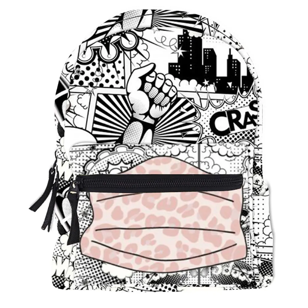 Japanese Backpack Anime Print Fashion Kids Backpack For Girl And Boys Mini Backpack Cute Cartoons School Bag Waterproof