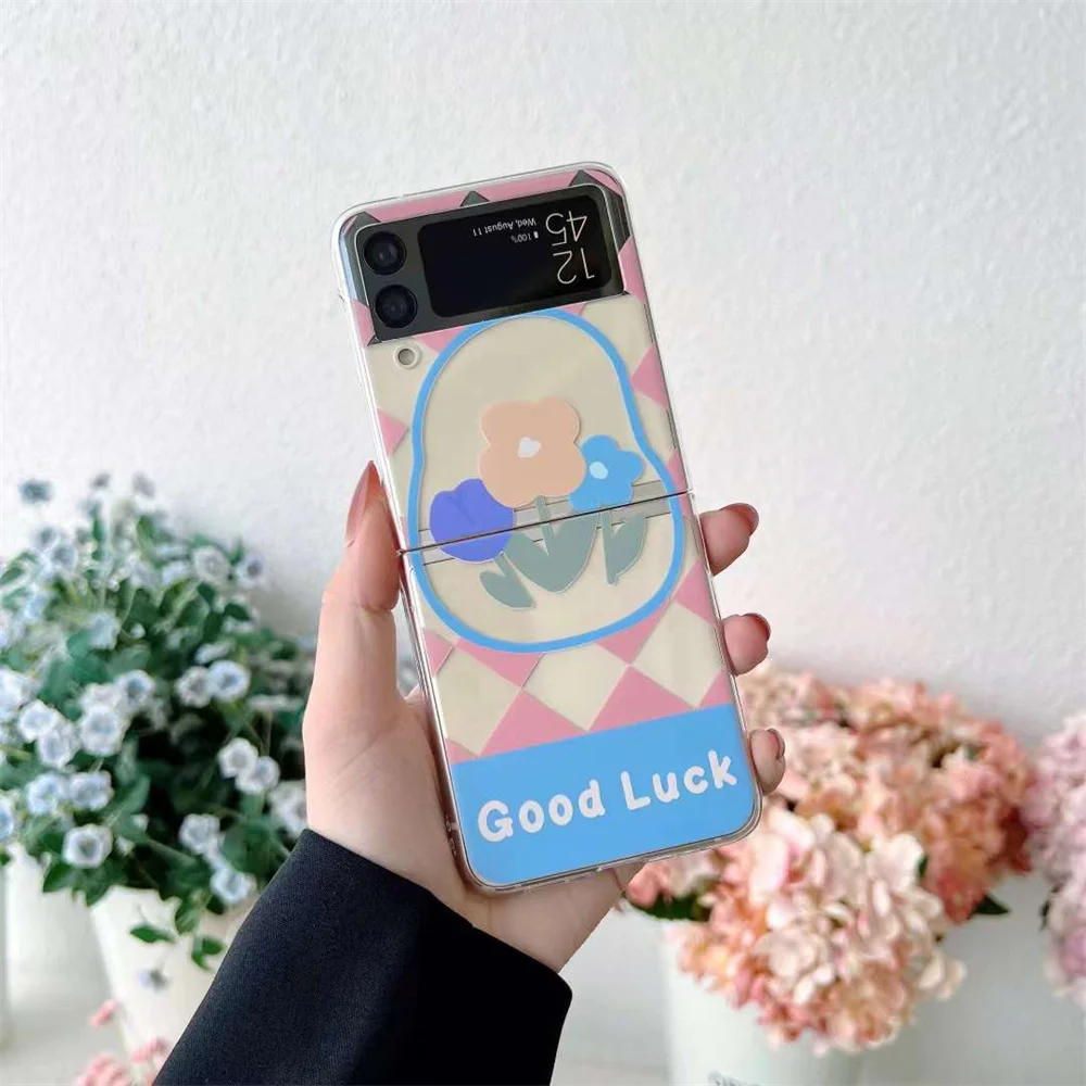

PC hard shell Samsung anti-falling mobile phone case For Samsung Z flip 3 Fashion chunse anti-falling Z flip 3 new style