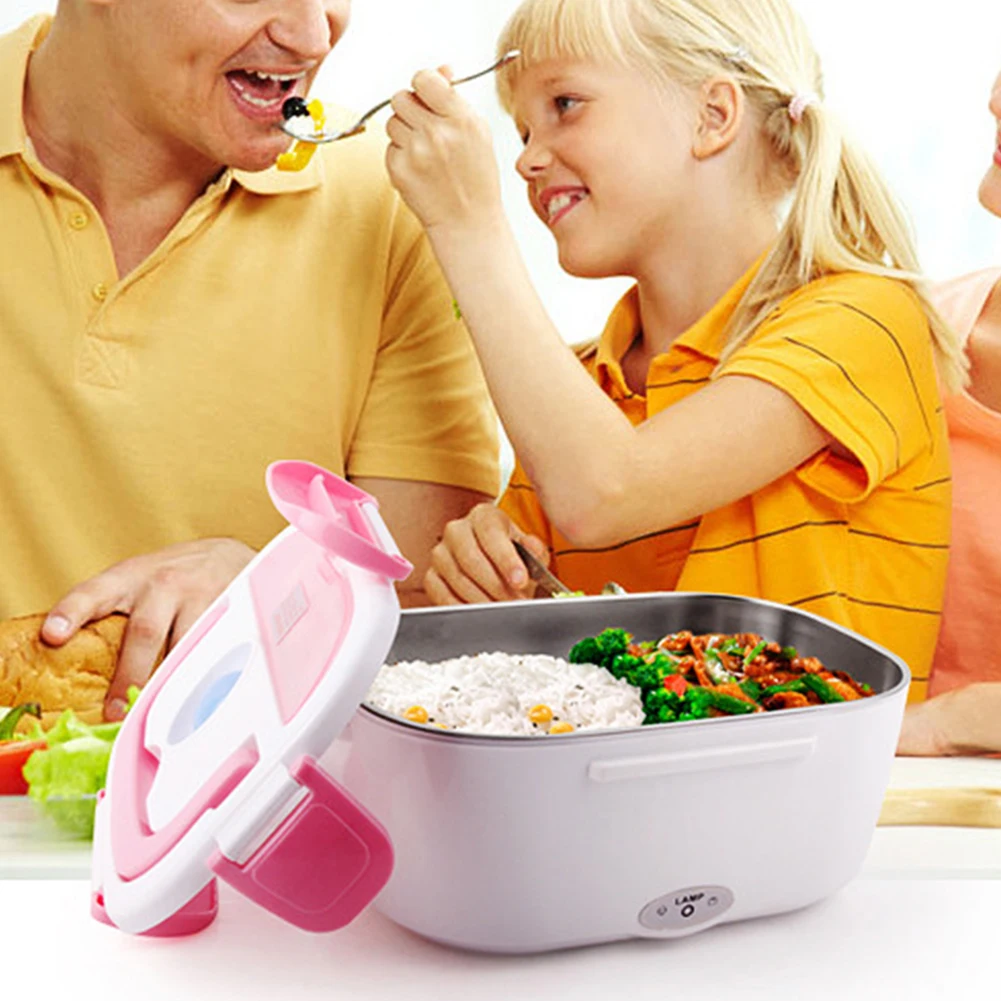 Ланч-бокс из нержавеющей стали с электрическим подогревом 40 Вт постоянный ток 12/24