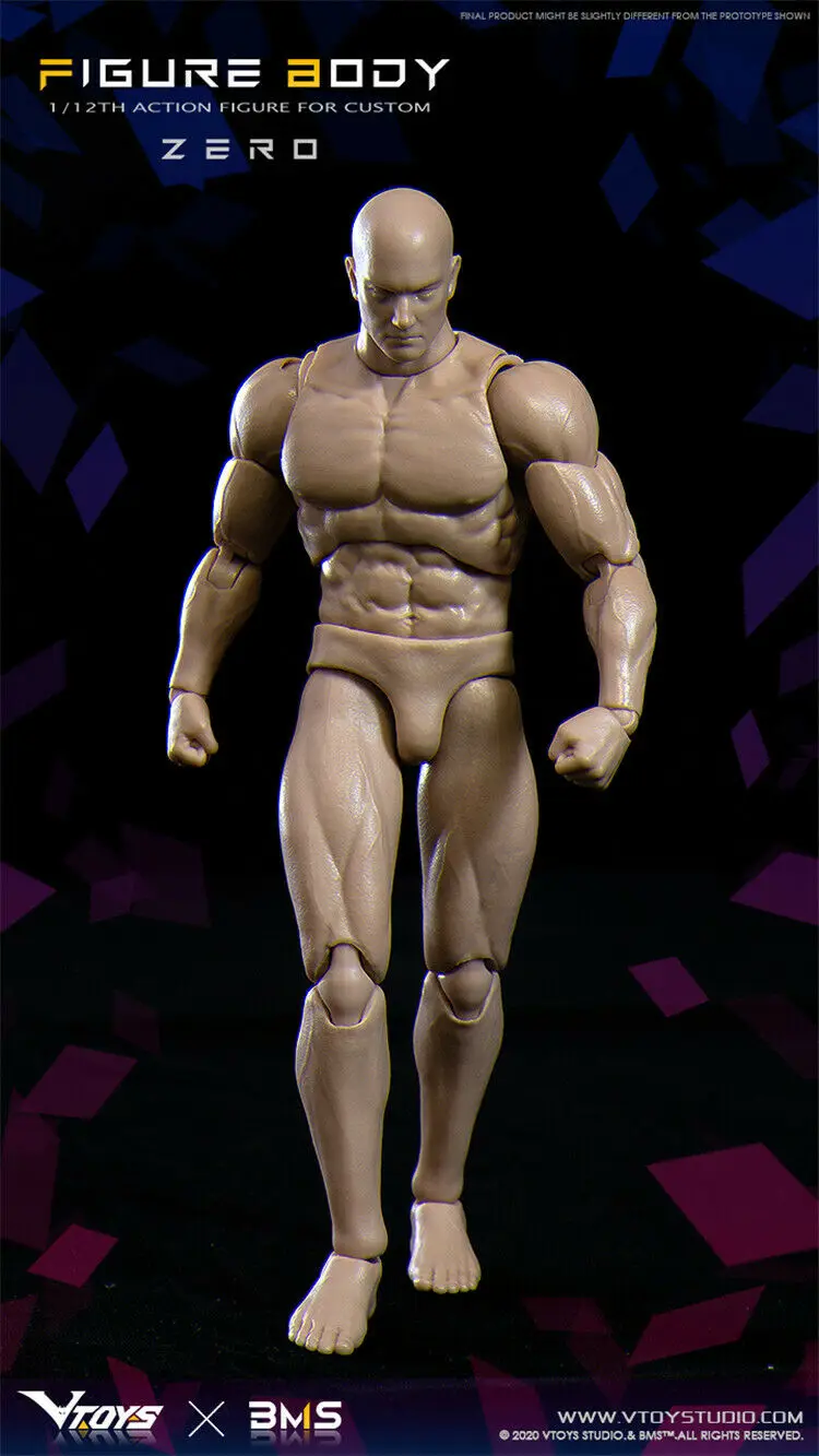 

In Stock 1/12 VSD003 VTOYS x BMS Zero Flexible 6inch Soldier Action Figure Body Toys