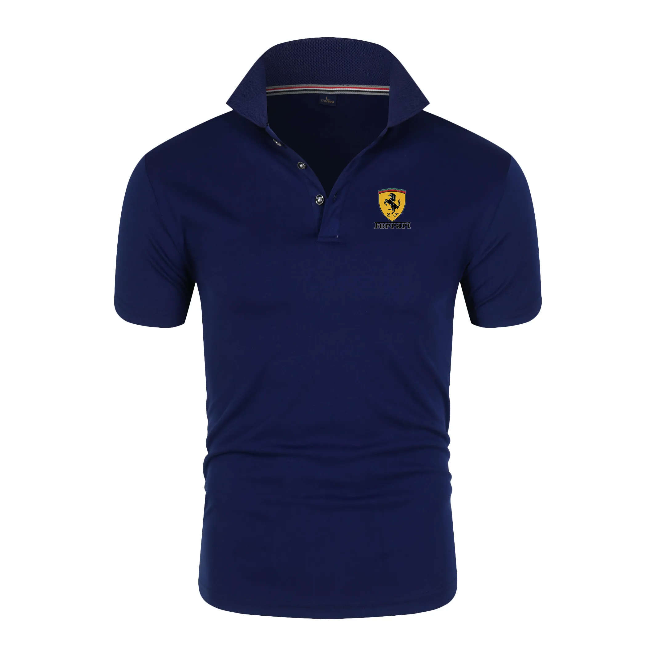 

2021 Summer Men's Brand Fashion Business Casual Short Sleeve Slim Fit Breathable Soft High Quality Sweat Absorbent Polo Shirt