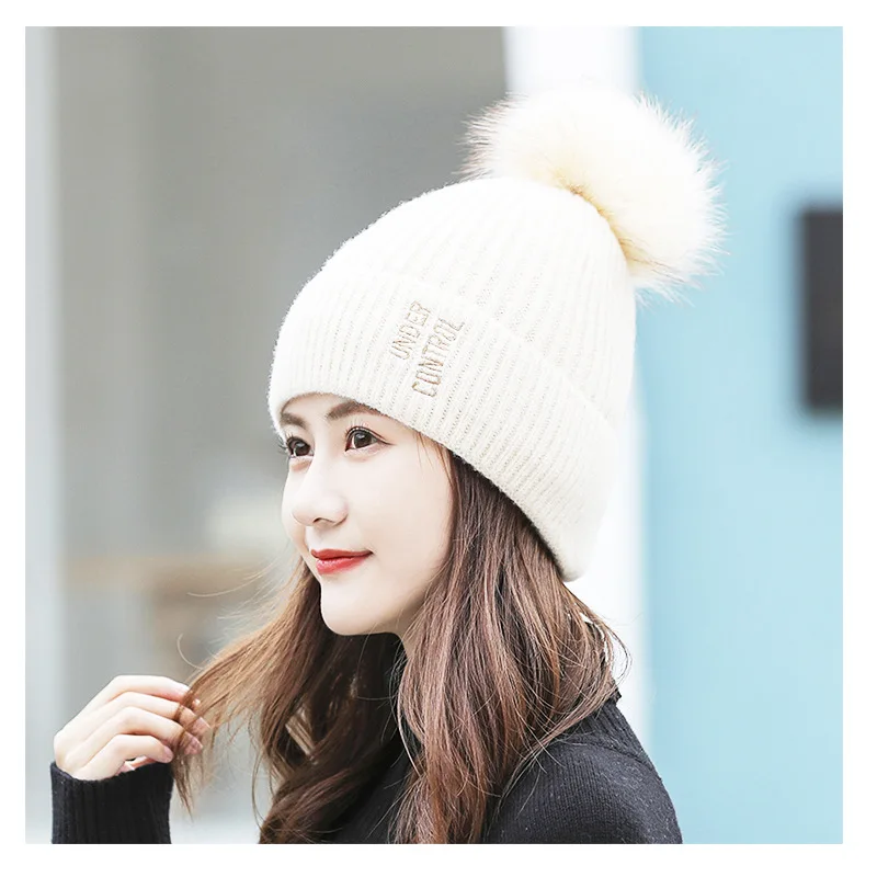 

knit hat cycling warm ear protection hat cold wool hat fashion wool hat gorros mujer invierno women winter hat beanie