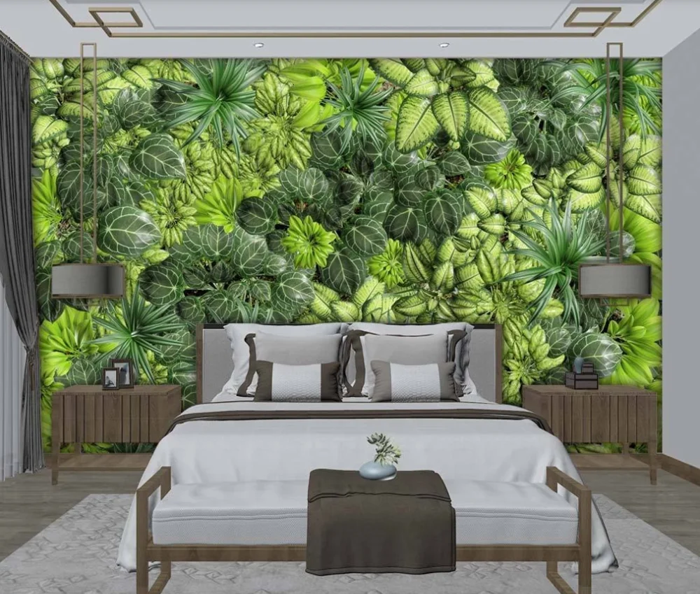 Настенные обои 3D 5D 8D на заказ новые в китайском стиле с изображением зеленых
