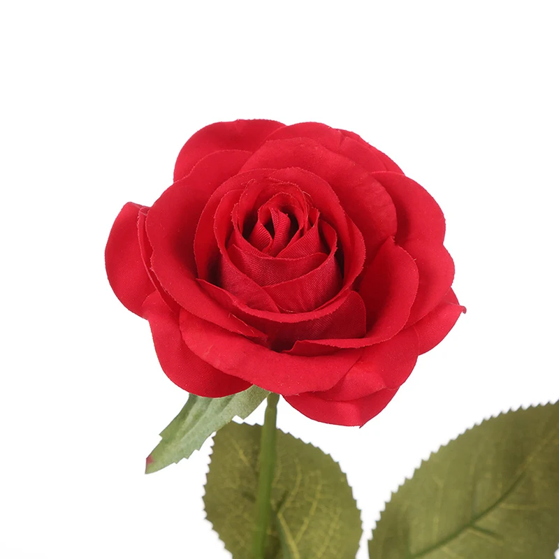 

Desktop Ornament Red Rose Led Light in Glass Cover on A Wooden Base Romantic Gifts Home Decor for Wedding Valentine'Day