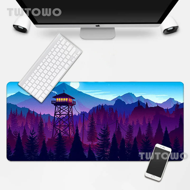 

Mousepad HD Computer Custom Keyboard Pad Mouse Mat Deep Forest Firewatch Office Carpet Gamer Soft Laptop Table Mat Mouse Mat