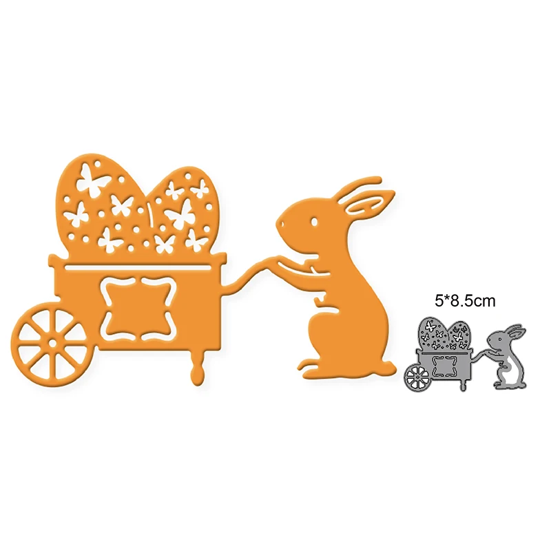 

metal cutting dies cut die mold decoration Rabbit Cart Flower Egg Scrapbooking paper craft knife mould blade punch stencils dies