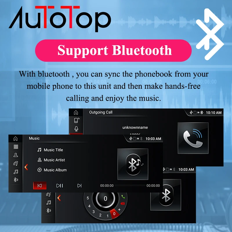 

AUTOTOP 1din 10.25'' IPS screen Android 10.0 Car Multimedia Player for BMW X5 E70/X6 E71 (2007-2013) CCC/CIC system Navigation