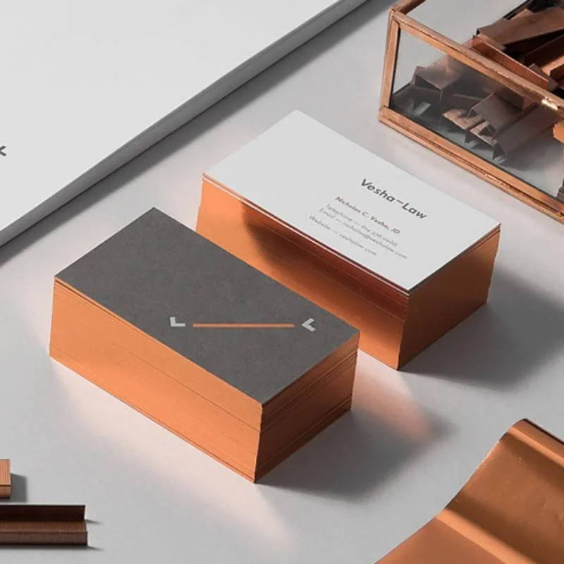 Индивидуальная Высококачественная визитная карточка из Пномпеня горячее золото