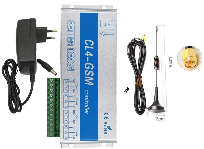 

smart home 4 ch or 8ch GSM door gate opener remote control switch controller for door gate lock home appliances server